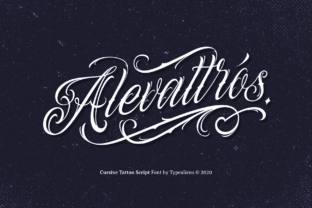 Alevattros: A Script Handwritten Font for Tattoo-Inspired Web Typography