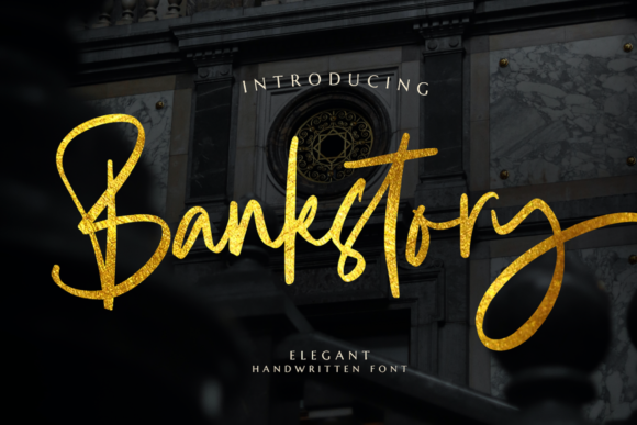 Bankstory Font for Handmade Creations and Elegant Typography