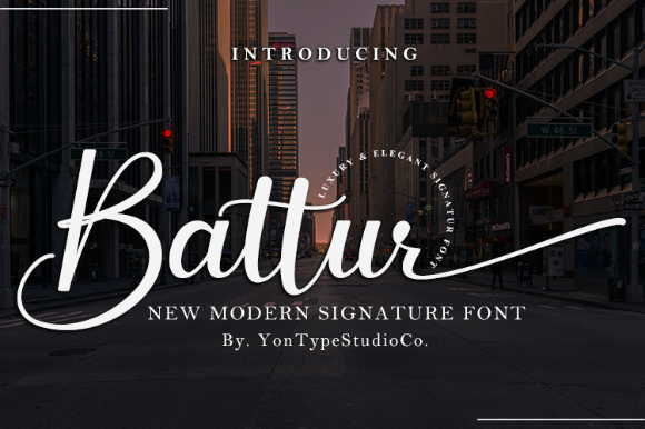 Battur: Elegant Handwritten Font