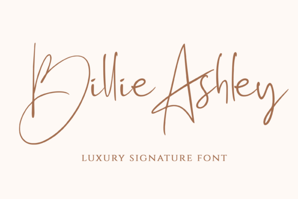 Billie Ashley: A Handwritten Font for Editorial Elegance