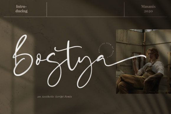 Bostya Font: A Timeless Script for Branding and Creative Projects