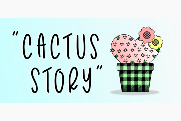 Cactus Story Font for Creative Projects