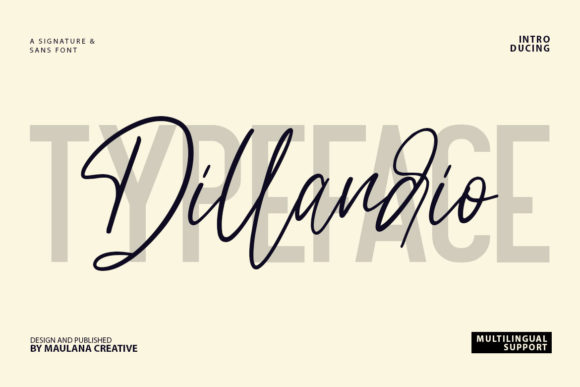 Dillandio Font: A Luxurious Typeface for Marketers