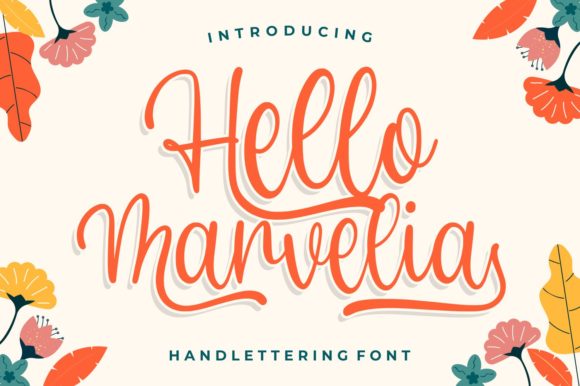 Hello Marvelia: A Script Handwritten Font for Editorial Elegance