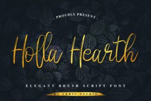 Holla Hearth Font: A Script Handwritten Typeface for Digital Elegance