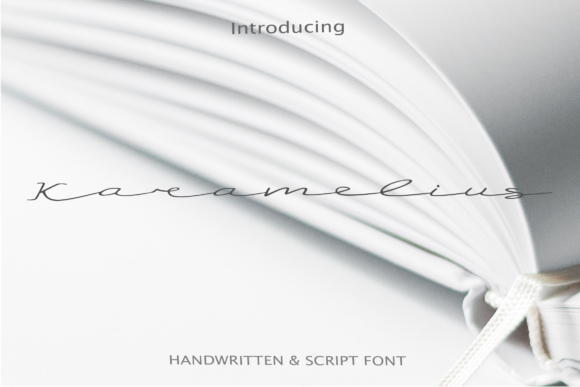 Karamelius Font: A Script Handwritten Typeface for Polished Web Design