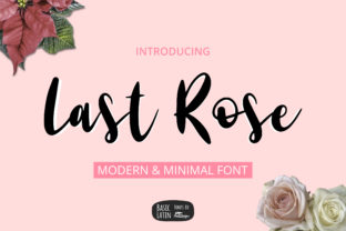 Last Rose Font: A Modern Handwritten Typeface for Romantic Branding