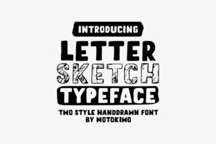 Letter Sketch Font for Creative Design