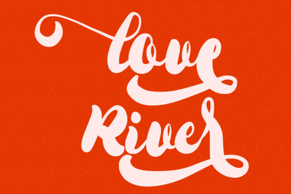 Love River Font: A Handwritten Script for Digital Design