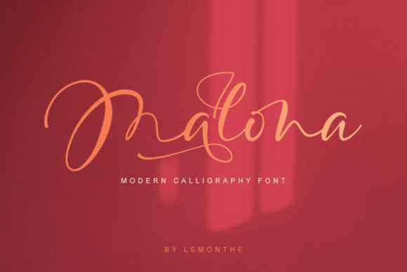 Malona: A Script Handwritten Font for Editorial Design