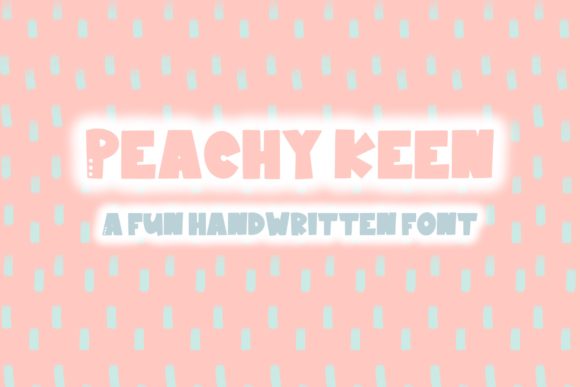 Peachy Keen Font for Web Design