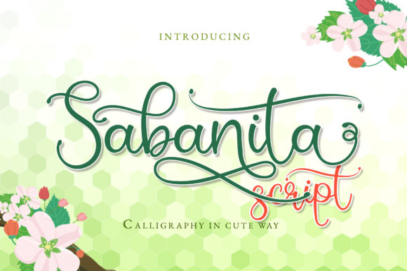 Sabanita: A Elegant Calligraphy Font