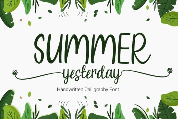Summer Yesterday Font: A Creative Web Designer’s Love Letter