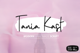 Tania Kast Font: A Stylish Handwritten Typeface for Branding Projects