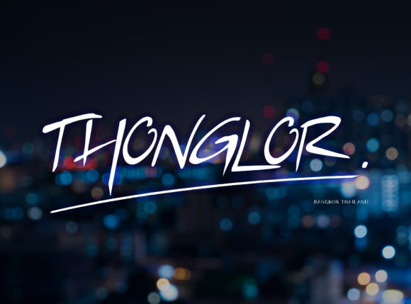 Thonglor: A Modern Script Handwritten Font