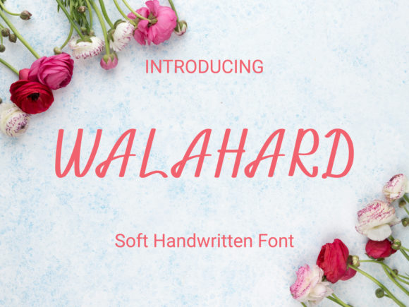 Walahard Font for Handwritten Branding and Creative Projects