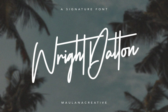 Wright Dalton Font: A Classy Handwritten Typeface for Creative Makers